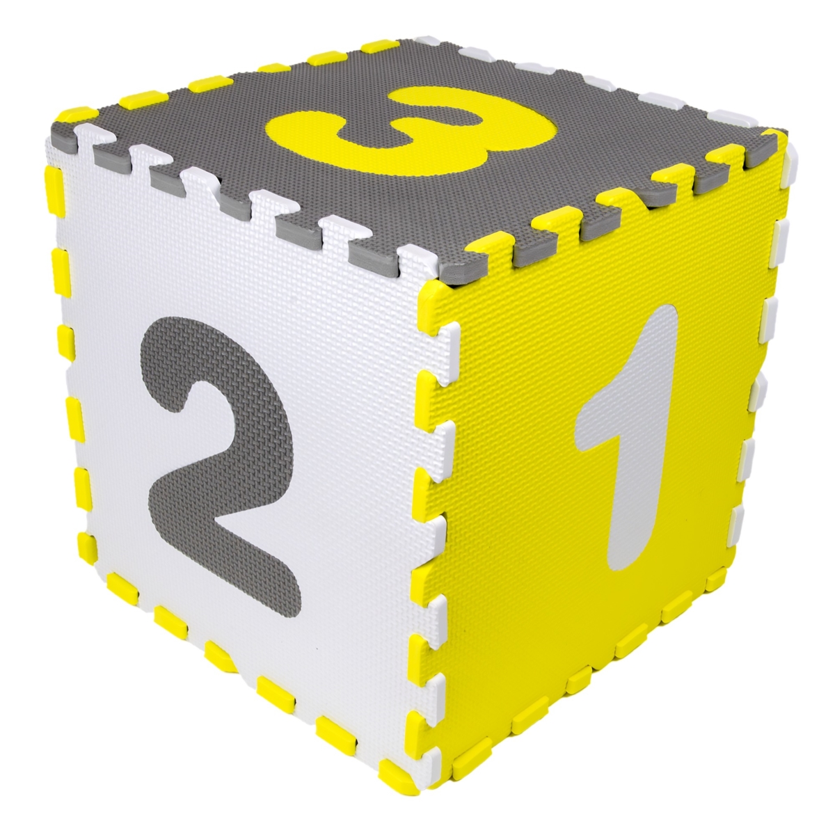 Mata puzzlowa 16 elem.30x30 szary kojec 34405