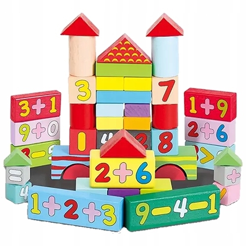 Klocki drewniane Smily Play SPW84941 49412