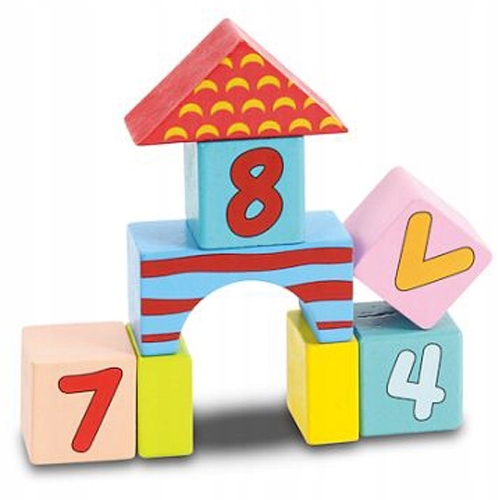 Klocki drewniane Smily Play SPW84941 49412