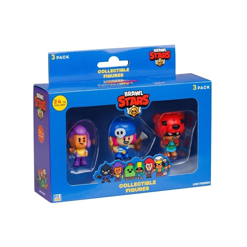 BRAWL STARS figurki 3pak wer.D 12160
