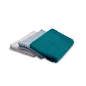 SENSILLO PIELUSZKI MUŚLINOWE NIEBIESKIE 3 SZT