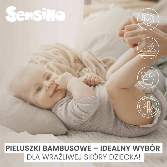 SENSILLO PIELUCHA BAMBUSOWA JEŻYK 3 SZT