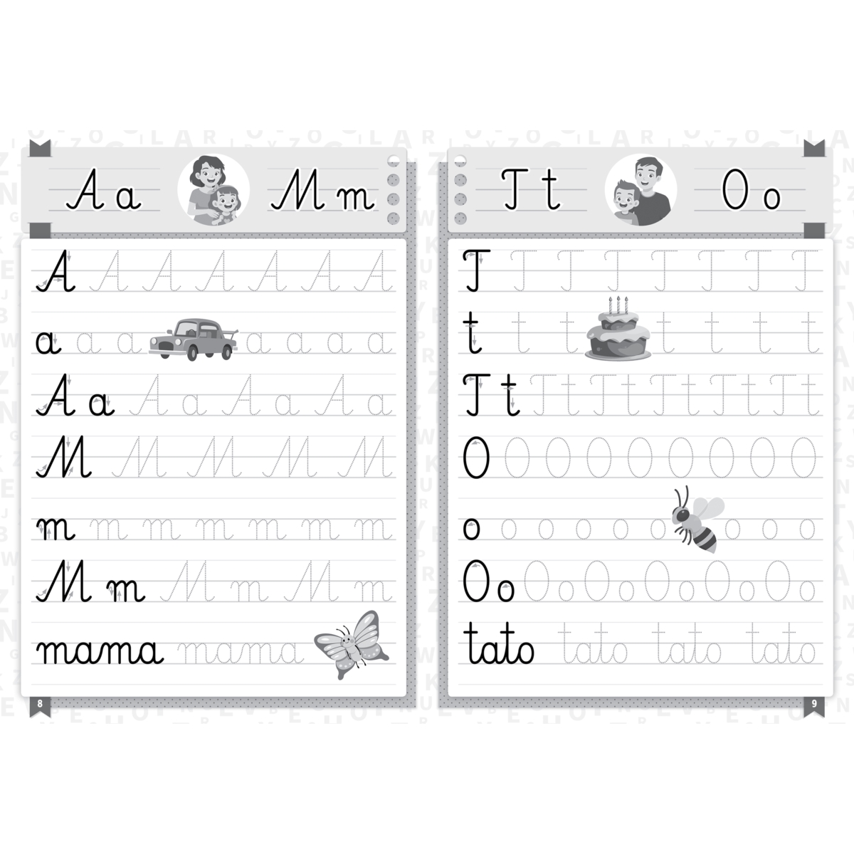 Kaligrafia Ładnie piszę litery i wyrazy 41178