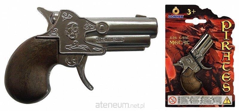 GONHER pistolet pirata mały metal 156/0 15602
