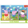 Puzzle - 3x50 - Siła przyjaźni / Peppa PigMix 70%