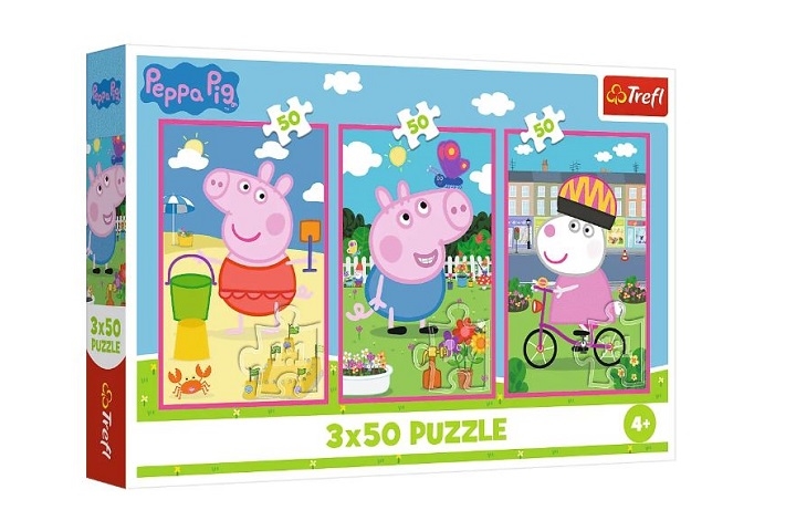 Puzzle - 3x50 - Siła przyjaźni / Peppa PigMix 70%