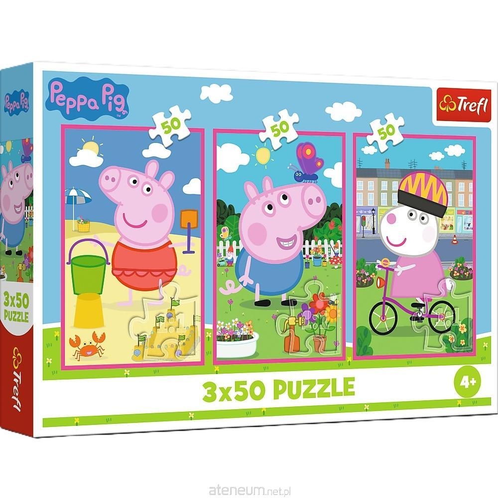 Puzzle - 3x50 - Siła przyjaźni / Peppa PigMix 70%