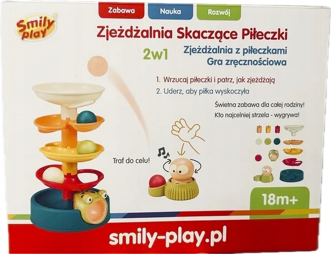 Zjeżdżaln.skacz.piłeczki SmilyP SP84959 49597