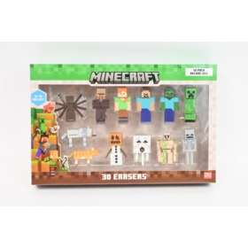 MINECRAFT 3D Erasers 12pack DeluxeBox 10951
