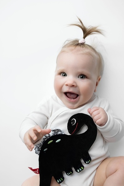 Dinozaur szeleszcząca szmatka kontrast.123 61230