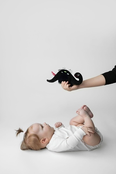 Dinozaur szeleszcząca szmatka kontrast.123 61230