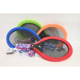 Soft tenis piłka,lotka+2 rakietki 15676