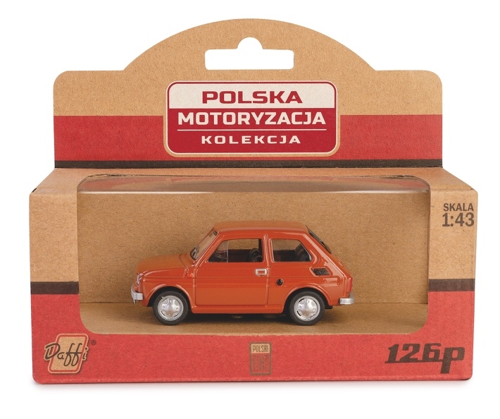 Model Fiat 126p brązowy K-568 15682