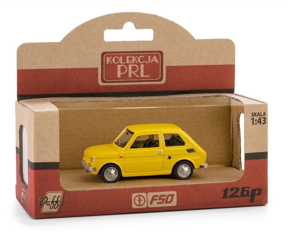 Model Fiat 126p żółty K-570 15705