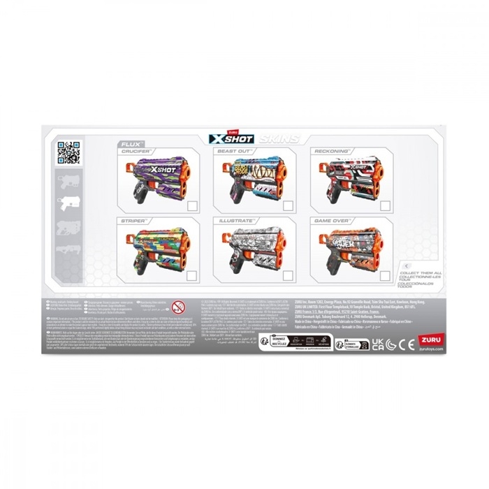ZURU X-SHOT SkinsFlux wyrzutnia 36516J
