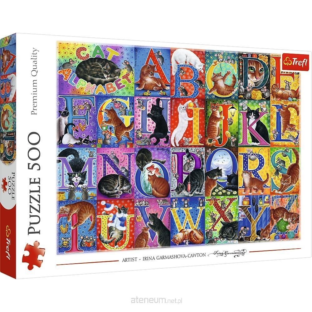 PUZZLE 500 Koci alfabet 37527