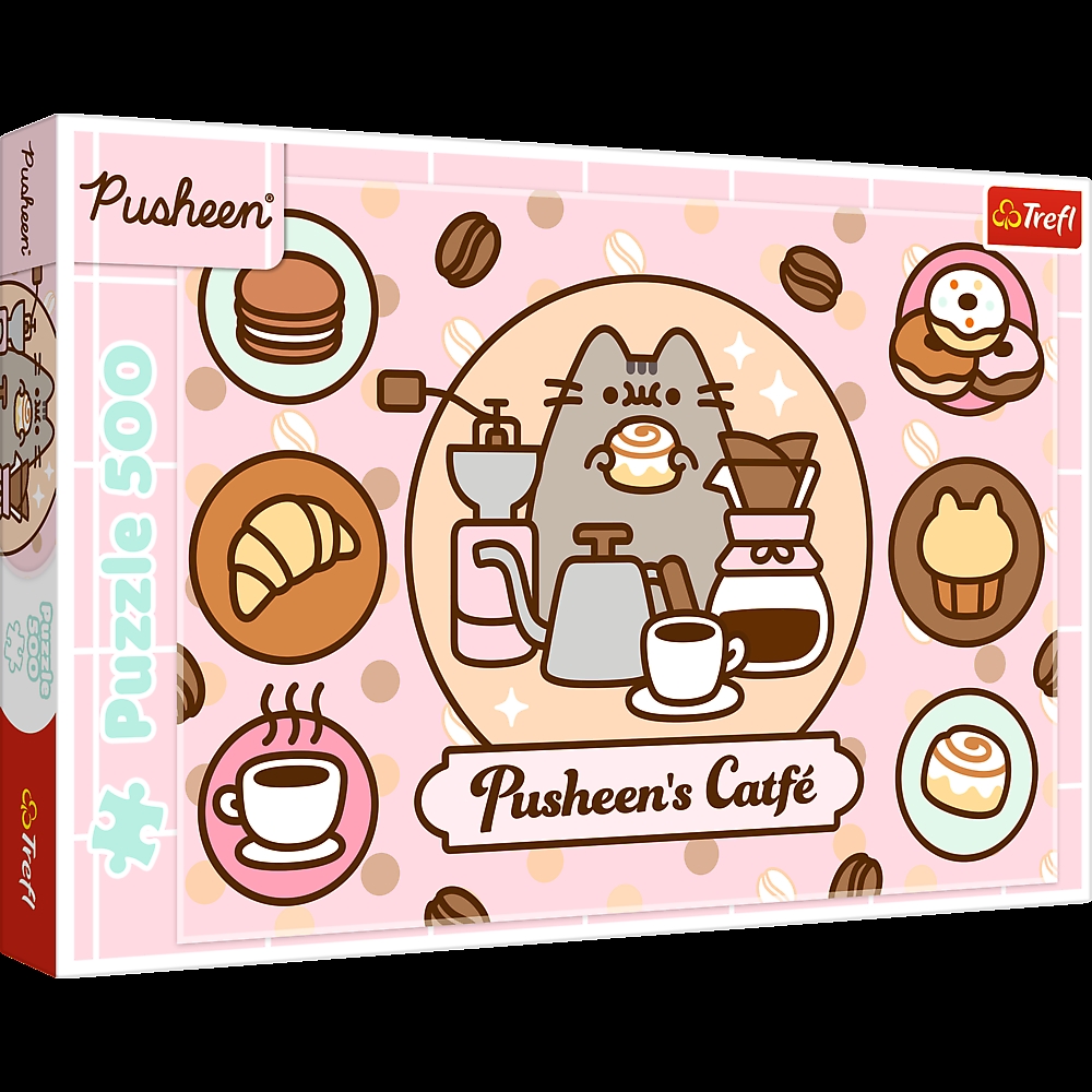 PUZZLE 500 Pusheen w kawiarni 37528