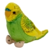Papuga falista 13cm zielono-żółta 13728 17710