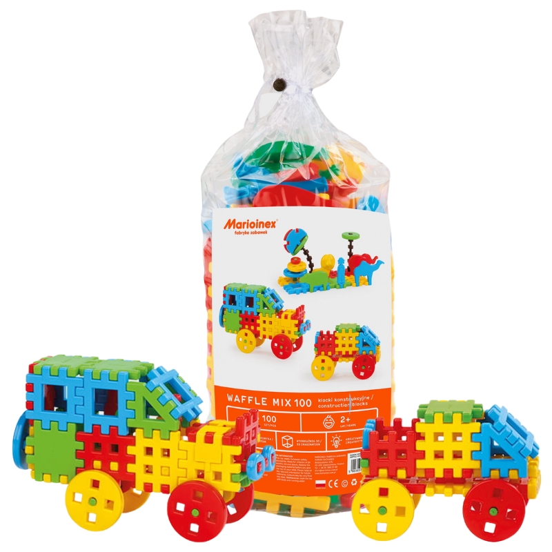 Klocki konstrukcyjne mix 100el 00208