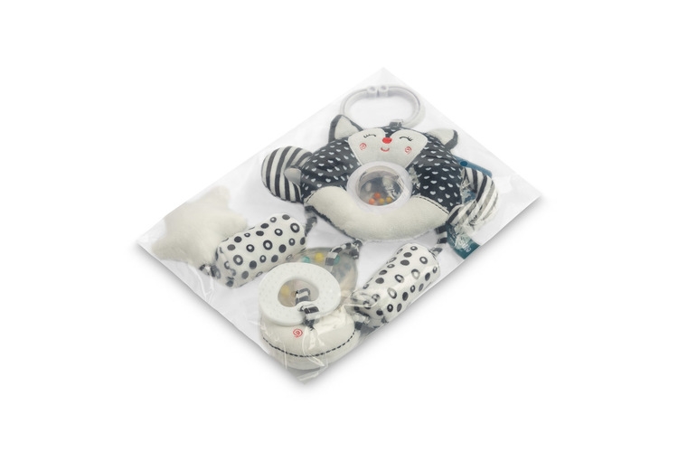 BLACK&WHITE ZABAWKA PODRÓŻNA KOTEK