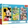 PUZZLE 3x80 Ekipa Myszki Miki /Disney 34887