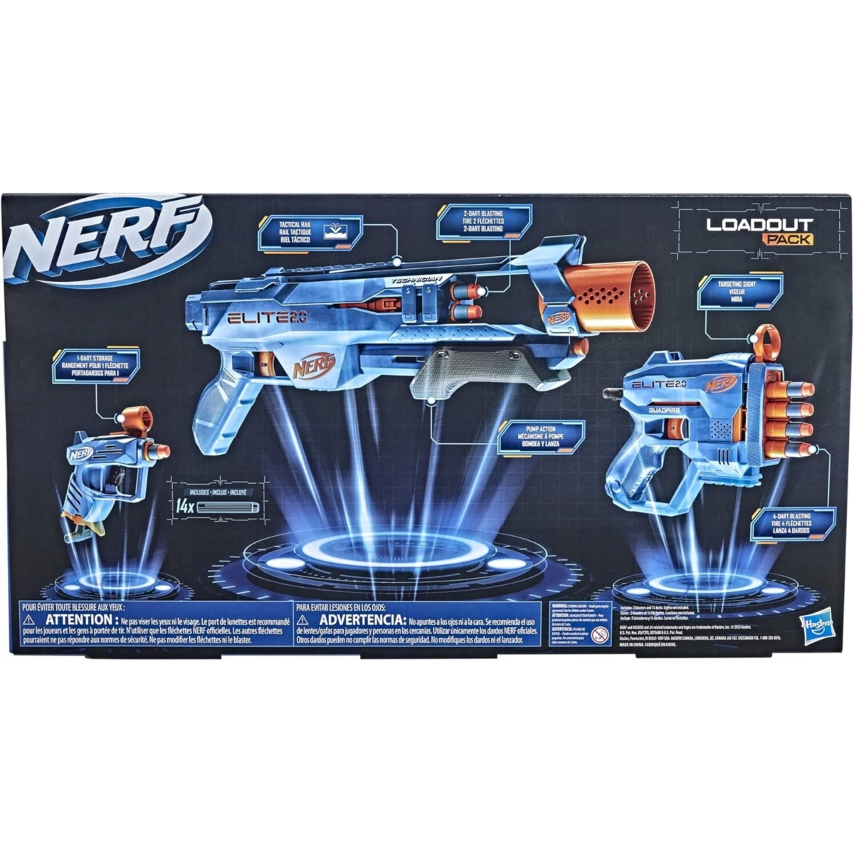 NERF Elite 2.0 Loadout 3pcs F4178 /4