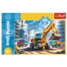 Puzzle 60 Traktor koparko - ładowarka TREFL