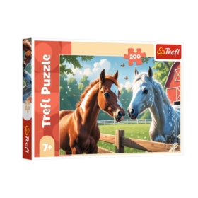 Puzzle 200 Konie na polanie 13328