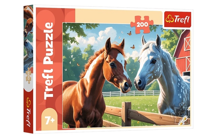 Puzzle 200 Konie na polanie 13328