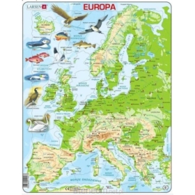 Układanka mapa fizyczna Europa