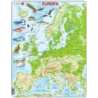 Układanka mapa fizyczna Europa