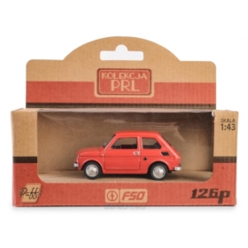 Kolekcja PRL Fiat 126p czerwony
