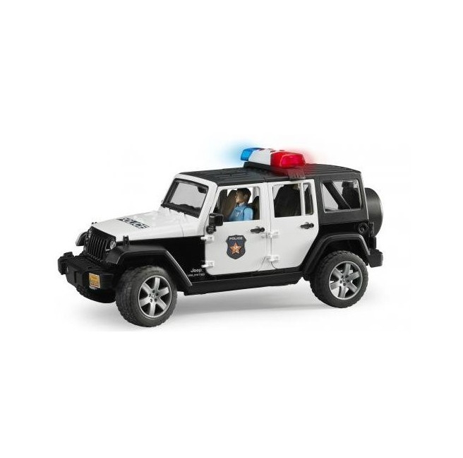 BRUDER Jeep Wrangler Unlimited Rubicon + policjant