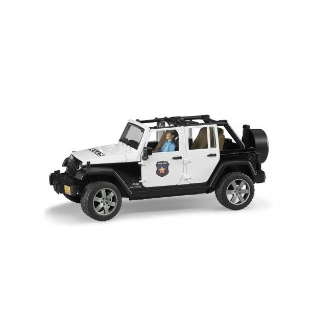 BRUDER Jeep Wrangler Unlimited Rubicon + policjant
