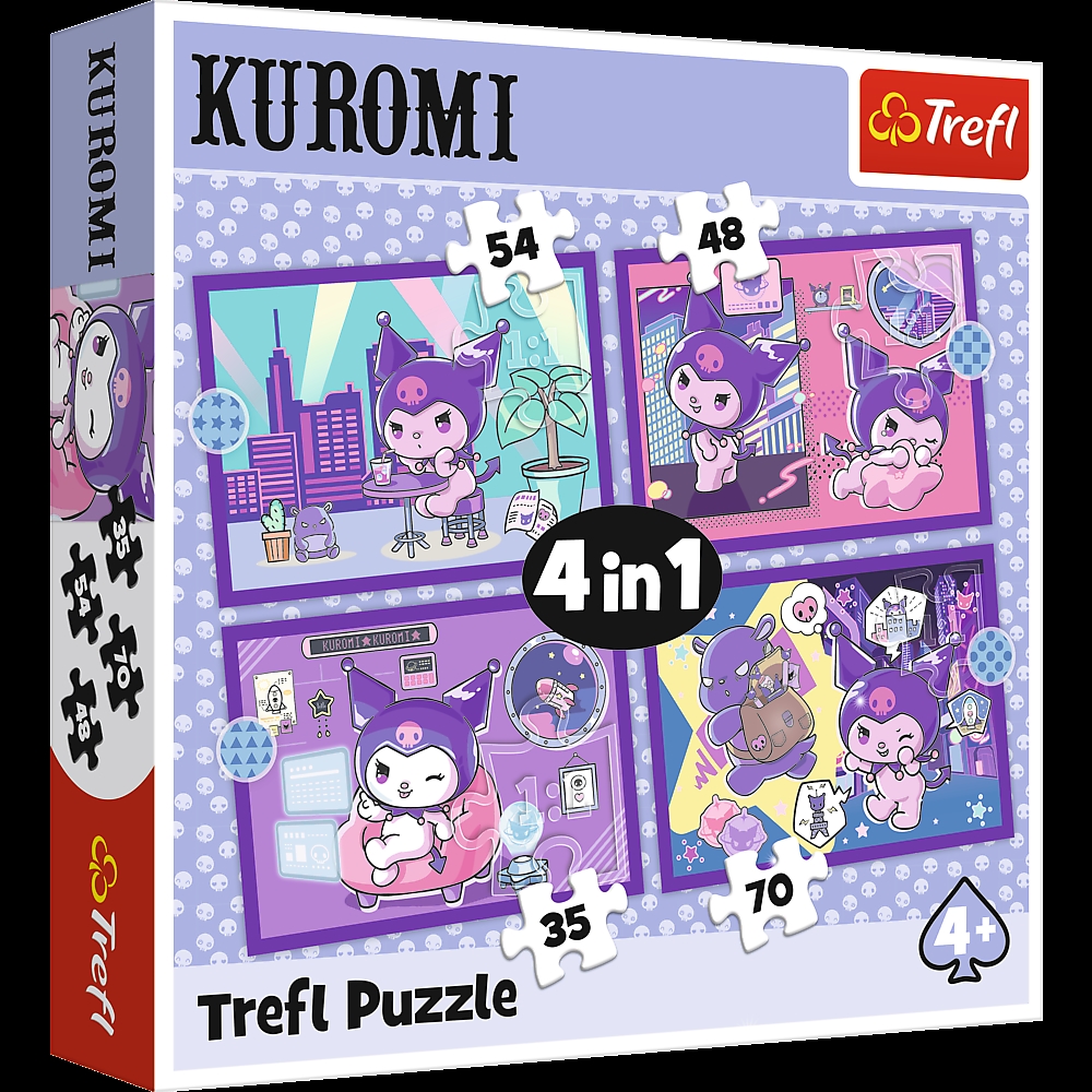 Puzzle 4w1 Dzień Kuromi Hello Kitty 34676