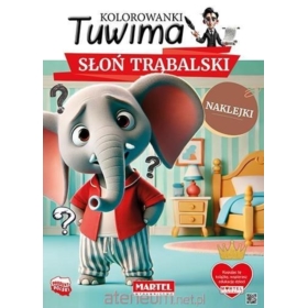 Kolorowanki Tuwima. Słoń Trąbalski z naklejkami