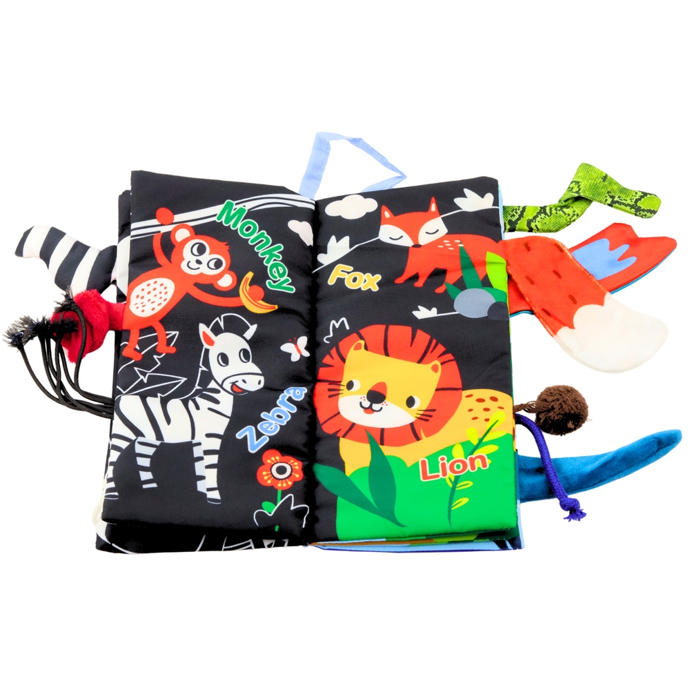 Miękka Książeczka Edukacyjna Szeleszcząca Zwierzęt