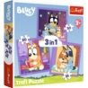 PUZZLE 3w1 Poznaj Bluey /BBC Bluey 34895