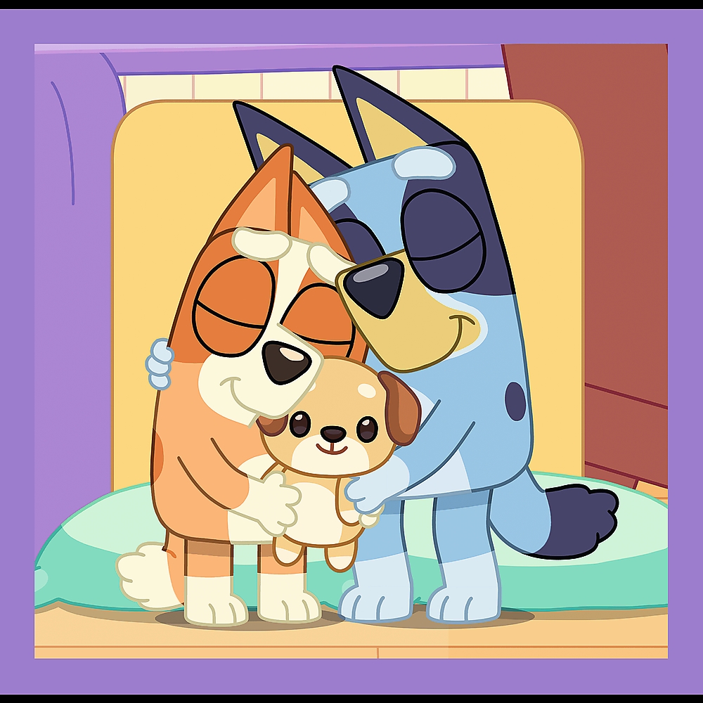 PUZZLE 3w1 Poznaj Bluey /BBC Bluey 34895