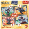PUZZLE 4w1 Wakacje na Hawajach/Disney Stitch 34666