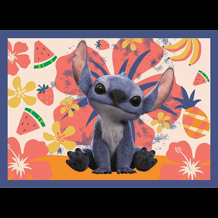 PUZZLE 4w1 Wakacje na Hawajach/Disney Stitch 34666