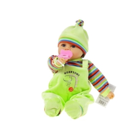 Lalka bobas ze smoczkiem mówi po polsku 35cm