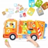 CzuCzu moto puzzle Śmieciarka 94010