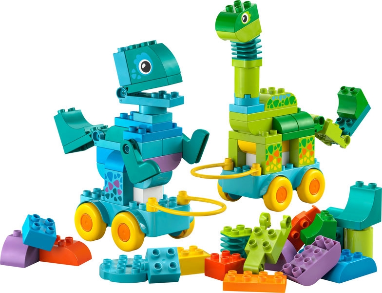 LEGO DUPLO 3w1 dinozaury na kółkach 10451