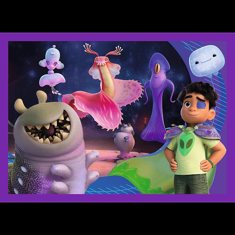 PUZZLE 4w1 Pozaziemskie misje Elio /Disney 34665