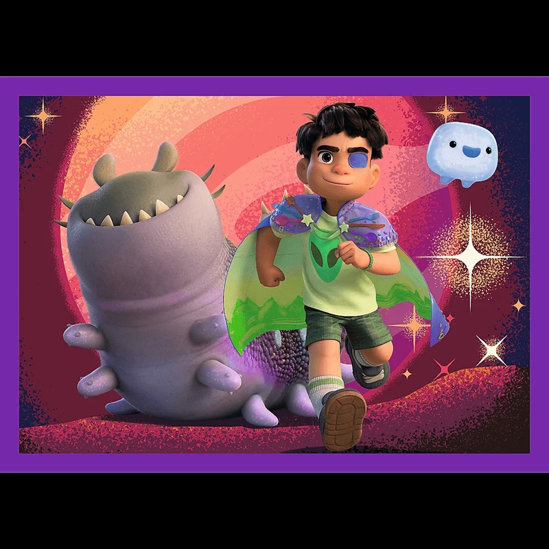 PUZZLE 4w1 Pozaziemskie misje Elio /Disney 34665