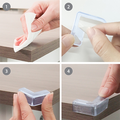 1651 ZABEZPIECZENIE DO MEBLI NAROŻNIKI 12SZT