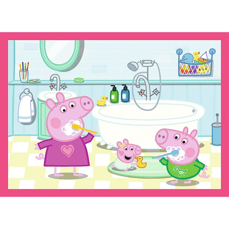 Puzzle 4w1 Peppa uwielbia przygody 34672