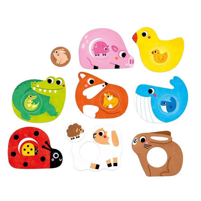 CzuCzu Pierwsze puzzle Maluszki dla dzieci 12m+