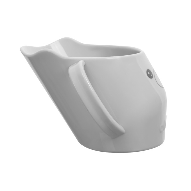 A0695 KUBEK POCHYŁY DO NAUKI PICIA SZARY